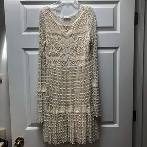 Free people cream lace dress